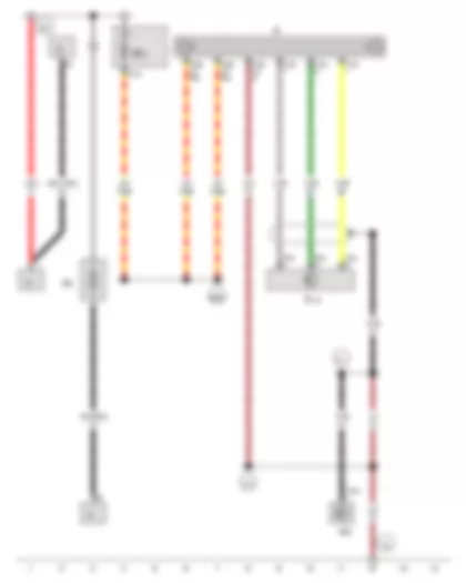 Wiring Diagram  VW THE BEETLE 2013 - Battery - Radio - Additional connections unit for audio and video