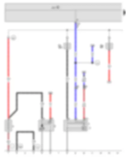 Wiring Diagram  VW THE BEETLE 2013 - Battery - Starter - Alternator - Onboard supply control unit