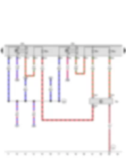 Wiring Diagram  VW THE BEETLE 2013 - Low heat output relay - High heat output relay - Auxiliary air heater element