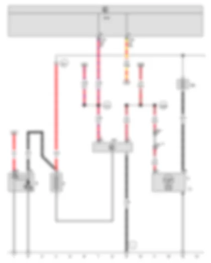 Wiring Diagram  VW THE BEETLE 2013 - Battery - Starter - Alternator - Battery monitor control unit - Onboard supply control unit