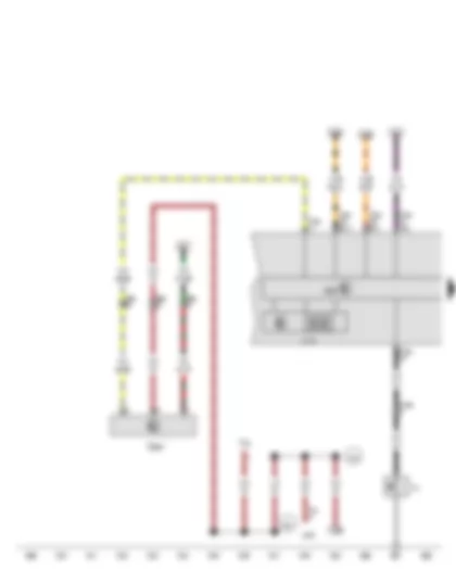 Wiring Diagram  VW THE BEETLE 2013 - Oil pressure switch - Oil level and oil temperature sender - Multifunction indicator - Control unit in dash panel insert