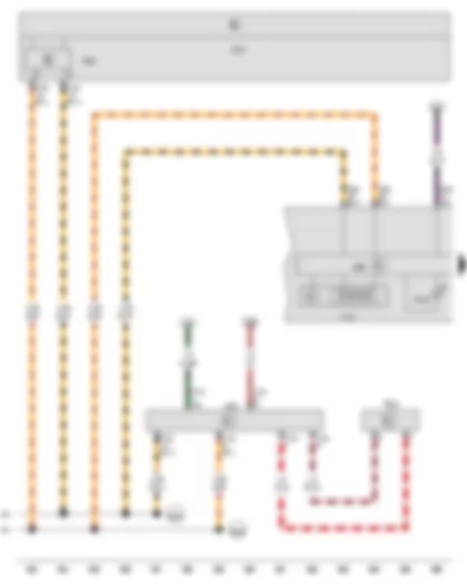 Wiring Diagram  VW THE BEETLE 2013 - Control unit in dash panel insert