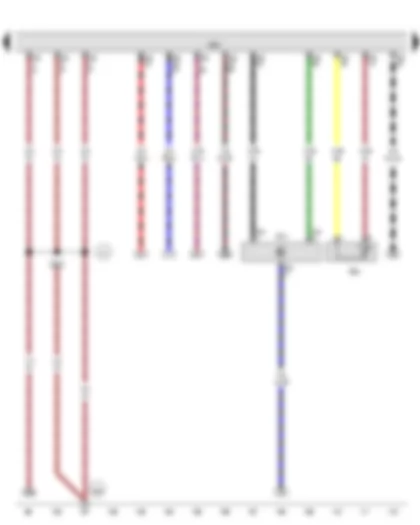 Wiring Diagram  VW THE BEETLE 2013 - Air mass meter - Radiator outlet coolant temperature sender - Engine control unit