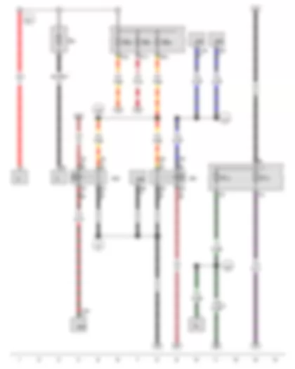 Wiring Diagram  VW THE BEETLE 2013 - Battery - Terminal 15 voltage supply relay - Terminal 15 voltage supply relay 2