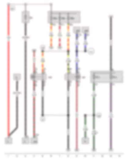 Wiring Diagram  VW THE BEETLE 2013 - Battery - Terminal 15 voltage supply relay - Terminal 15 voltage supply relay 2