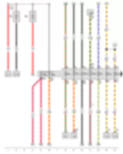 Wiring Diagram  VW THE BEETLE 2013 - Fuse holder C - Fuse 20 on fuse holder B - Fuse 29 on fuse holder B