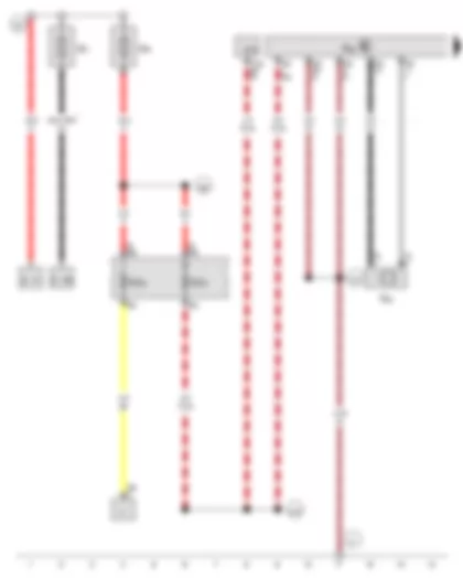 Wiring Diagram  VW THE BEETLE 2013 - Onboard supply control unit - Telephone transmitter and receiver unit - Telephone microphone