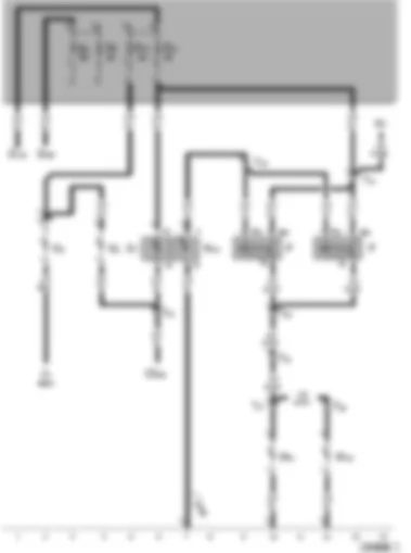 Wiring Diagram  VW THE BEETLE 1992 - Brake Light Switch  - Brake and Parking Brake Warning Light - Left Brake Light - Right Brake Light