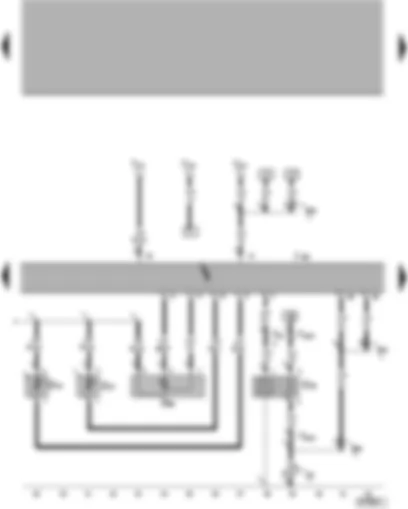 Wiring Diagram  VW THE BEETLE 1993 - Heated Oxygen Sensor (HO2S) - Intake Air Temperature (IAT) Sensor - Digifant Engine Control Module (ECM)