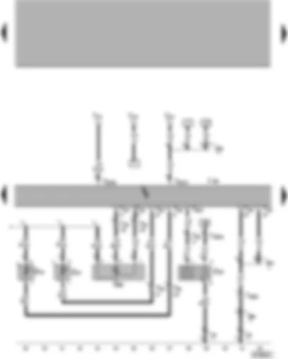 Wiring Diagram  VW THE BEETLE 1996 - Heated Oxygen Sensor (HO2S) - Intake Air Temperature (IAT) Sensor - Digifant Engine Control Module (ECM)