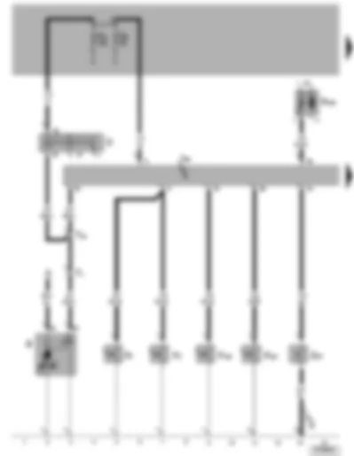 Wiring Diagram  VW THE BEETLE 1998 - Battery - Starter - Ignition/Starter Switch