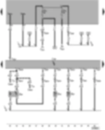 Wiring Diagram  VW THE BEETLE 2002 - Digifant Engine Control Module (ECM) - Camshaft Position (CMP) Sensor - Sensor for engine temperature - Intake Air Temperature (IAT) Sensor