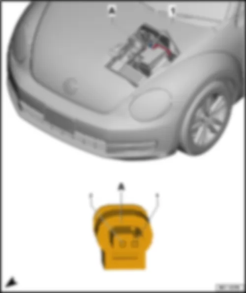 VW THE BEETLE 2015 Battery monitoring control unit J367