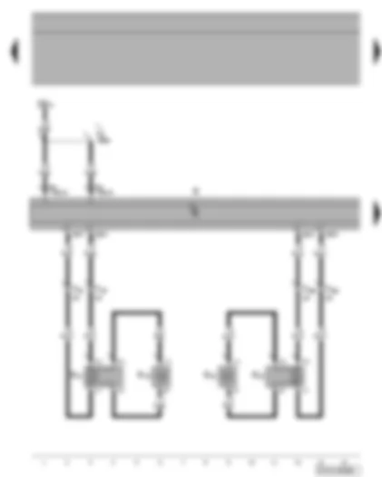 Wiring Diagram  VW TIGUAN 2009 - Front loudspeakers - radio
