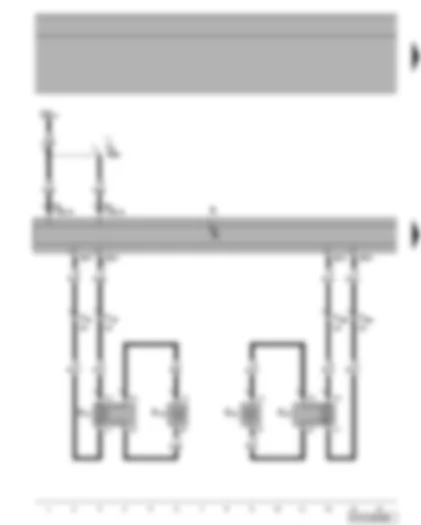 Wiring Diagram  VW TIGUAN 2009 - Front loudspeakers - radio