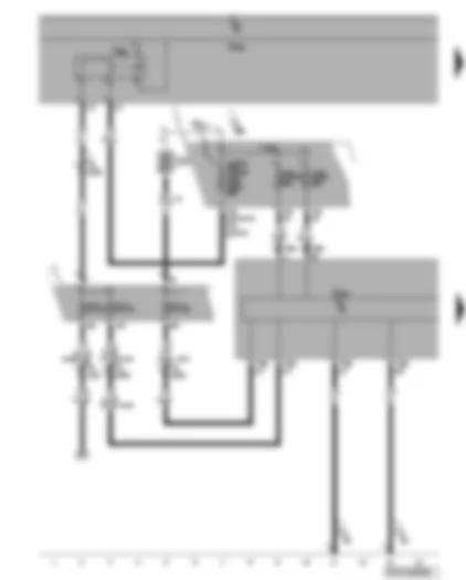 Wiring Diagram  VW TIGUAN 2009 - Terminal 15 voltage supply relay 2 - fuses - ABS control unit
