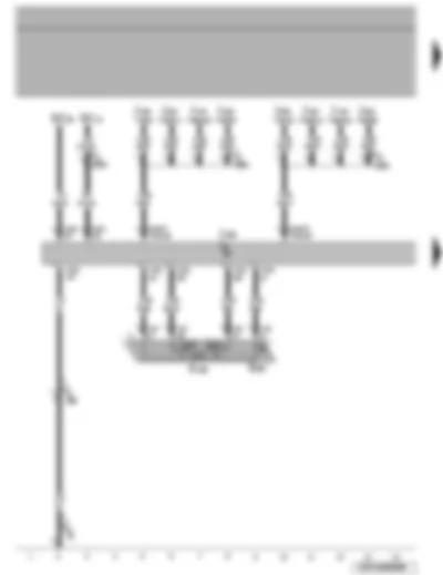 Wiring Diagram  VW TIGUAN 2009 - Electronically controlled damping warning lamp - fuses - electronically controlled damping control unit - electronically controlled damping adjustment button