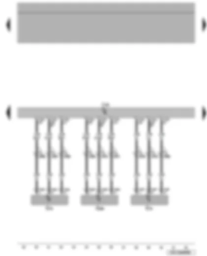 Wiring Diagram  VW TIGUAN 2009 - Vehicle level sender - electronically controlled damping control unit