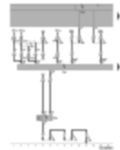 Wiring Diagram  VW TIGUAN 2009 - High pressure sender - fuses - Climatronic control unit