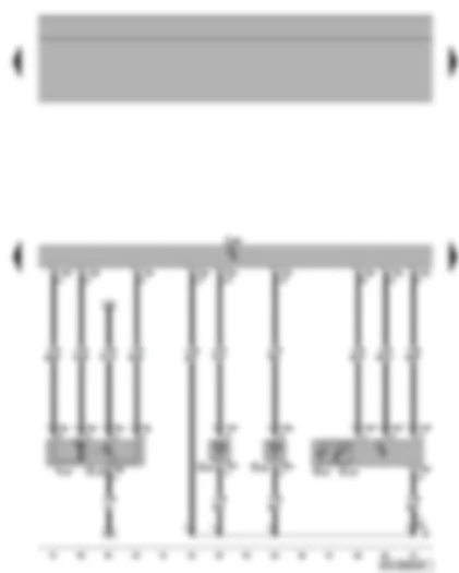 Электросхемa  VW TIGUAN 2008 - Датчики температуры дефлекторов - фотодатчики интенсивности солнечного излучения - исполнительный электродвигатель заслонки размораживателя - блок управления Climatronic