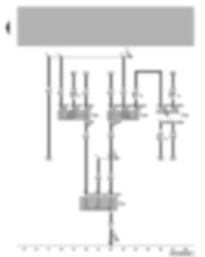 Wiring Diagram  VW TIGUAN 2008 - Auxiliary air heater element - heater element relay