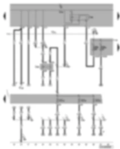 Wiring Diagram  VW TIGUAN 2008 - Terminal 50 voltage supply relay - terminal 15 voltage supply relay 2