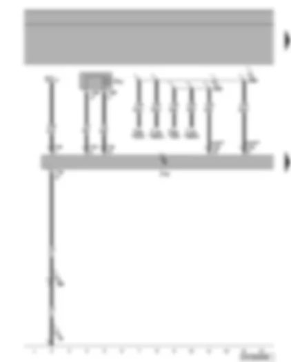 Wiring Diagram  VW TIGUAN 2008 - Fuse SC11 - park assist steering control unit - warning buzzer for rear parking aid
