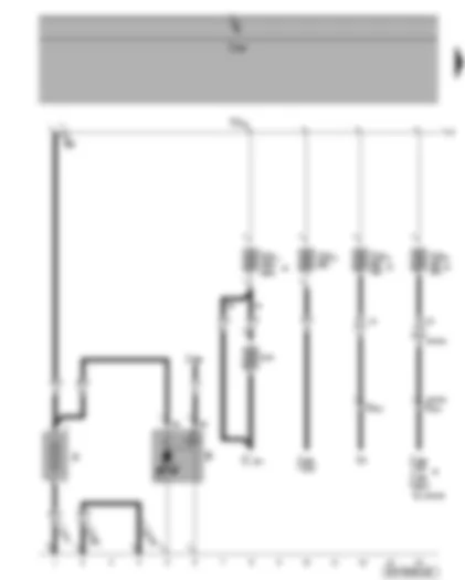 Wiring Diagram  VW TIGUAN 2009 - Battery - starter - fuses SA