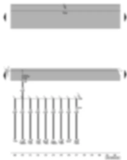 Wiring Diagram  VW TIGUAN 2009 - SC fuse - self-diagnosis connection