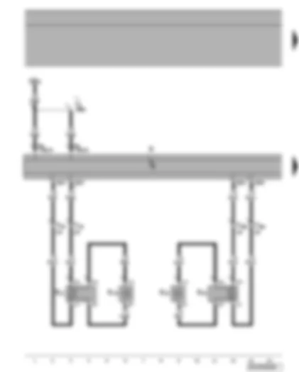 Wiring Diagram  VW TIGUAN 2009 - Front loudspeakers - radio - fuse SB8