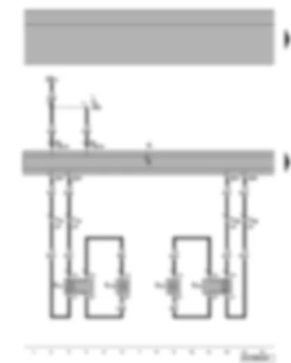 Wiring Diagram  VW TIGUAN 2009 - Front loudspeakers - radio