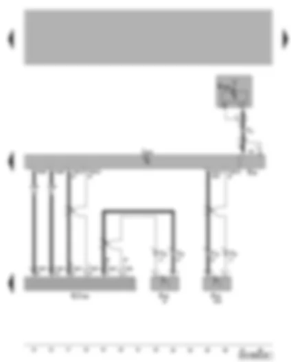 Wiring Diagram  VW TIGUAN 2009 - Telephone microphone - radio - mobile telephone operating electronics control unit - control unit with display for radio and navigation system - Bluetooth aerial