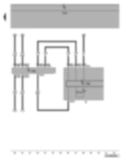 Wiring Diagram  VW TIGUAN 2015 - Data bus diagnosis interface - warning lamp for electromechanical power steering - dash panel insert