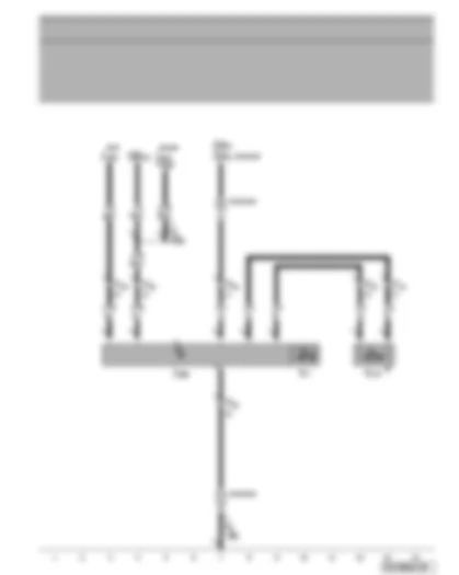 Wiring Diagram  VW TIGUAN 2009 - Radiator fan - radiator fan control unit