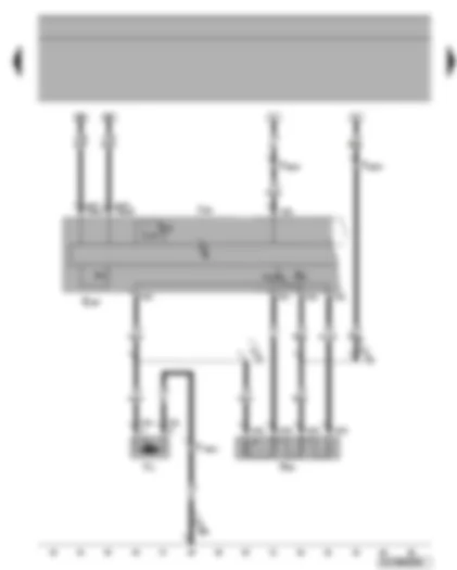 Wiring Diagram  VW TIGUAN 2013 - Fresh air blower - fresh air blower switch - immediate heat button - air conditioning system control unit