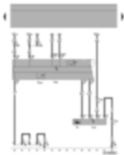 Wiring Diagram  VW TIGUAN 2014 - Fresh air blower - Climatronic control unit - fresh air blower control unit - immediate heat button
