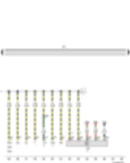 Wiring Diagram  VW TIGUAN 2010 - Fuse holder C
