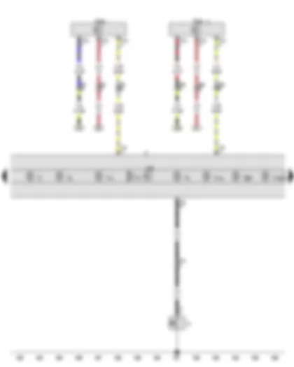 Wiring Diagram  VW TIGUAN 2011 - Oil pressure switch - Control unit in dash panel insert - Dash panel insert