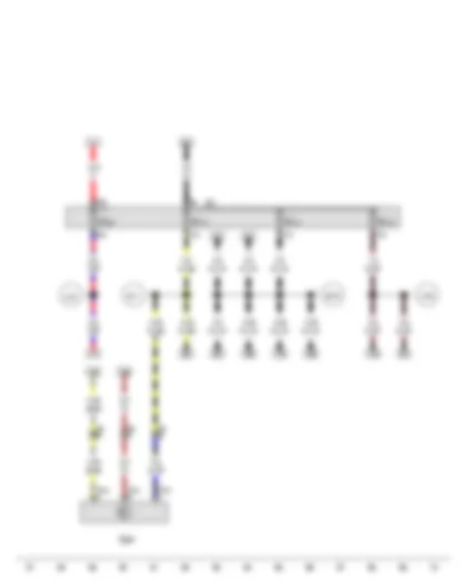 Wiring Diagram  VW TIGUAN 2011 - Oil level and oil temperature sender - Fuse holder C