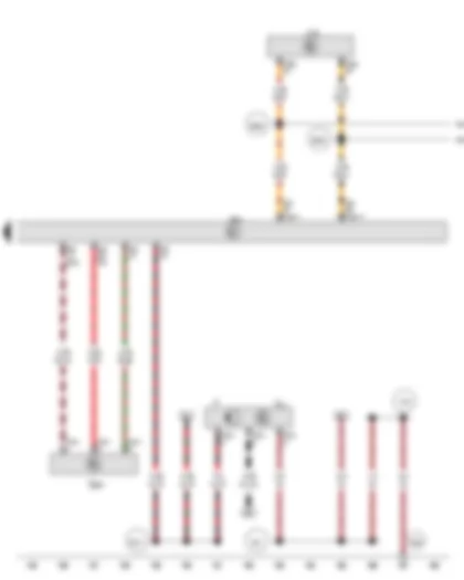 Wiring Diagram  VW TIGUAN 2011 - Brake light switch - Engine control unit