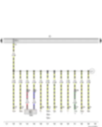 Wiring Diagram  VW TIGUAN 2011 - Fuse holder C