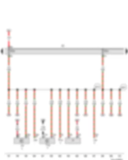 Wiring Diagram  VW TIGUAN 2011 - Fuse holder C