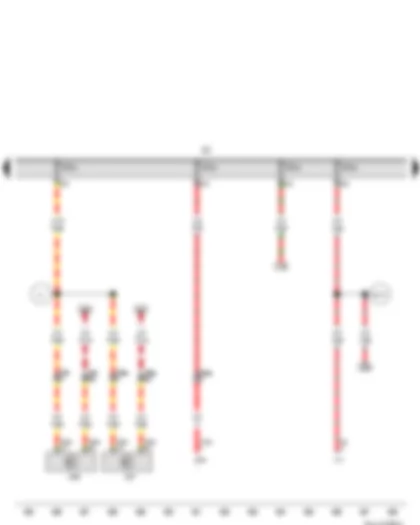 Wiring Diagram  VW TIGUAN 2011 - Fuse holder C