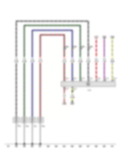 Wiring Diagram  VW TIGUAN 2011 - Automatic glow period control unit - Glow plug 1