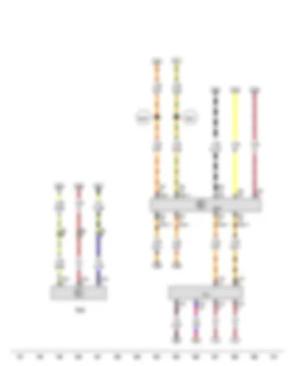 Wiring Diagram  VW TIGUAN 2011 - Oil level and oil temperature sender - Data bus diagnostic interface - Diagnostic connection