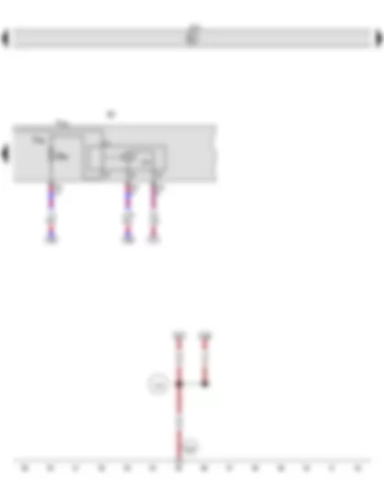 Wiring Diagram  VW TIGUAN 2011 - Onboard supply control unit - Engine component current supply relay - Fuse holder B