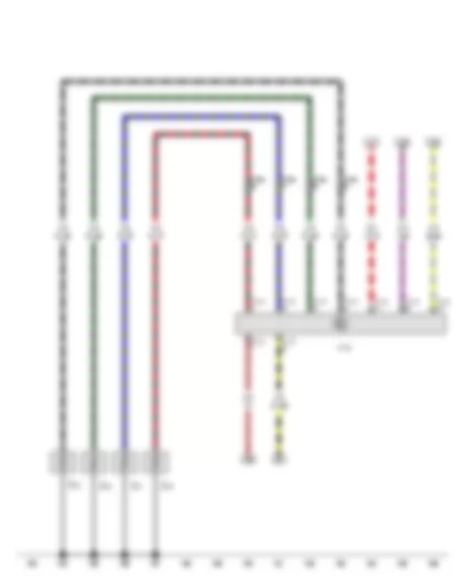 Wiring Diagram  VW TIGUAN 2011 - Automatic glow period control unit - Glow plug 1