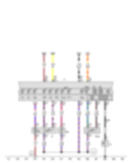 Wiring Diagram  VW TIGUAN 2011 - Oil pressure switch - Fuel gauge sender - Fuel system pressurisation pump - Coolant shortage indicator sender - Fuel gauge sender 2 - Dash panel insert