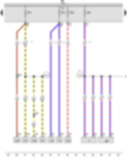 Wiring Diagram  VW TIGUAN 2013 - Fuse holder B - Terminal 30a wiring junction