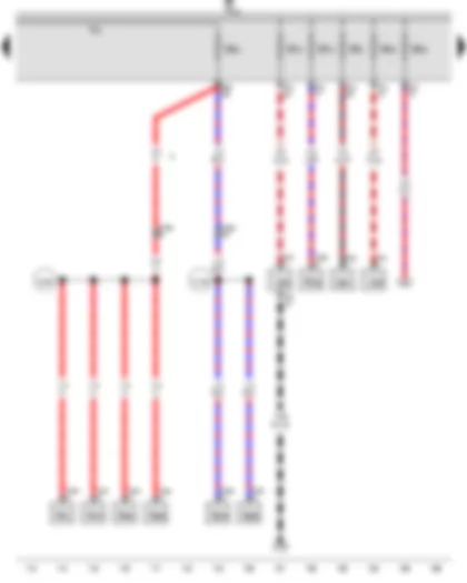 Wiring Diagram  VW TIGUAN 2014 - Fuse holder B - Terminal 30a wiring junction